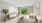 Bedroom with natural lighting and high ceilings